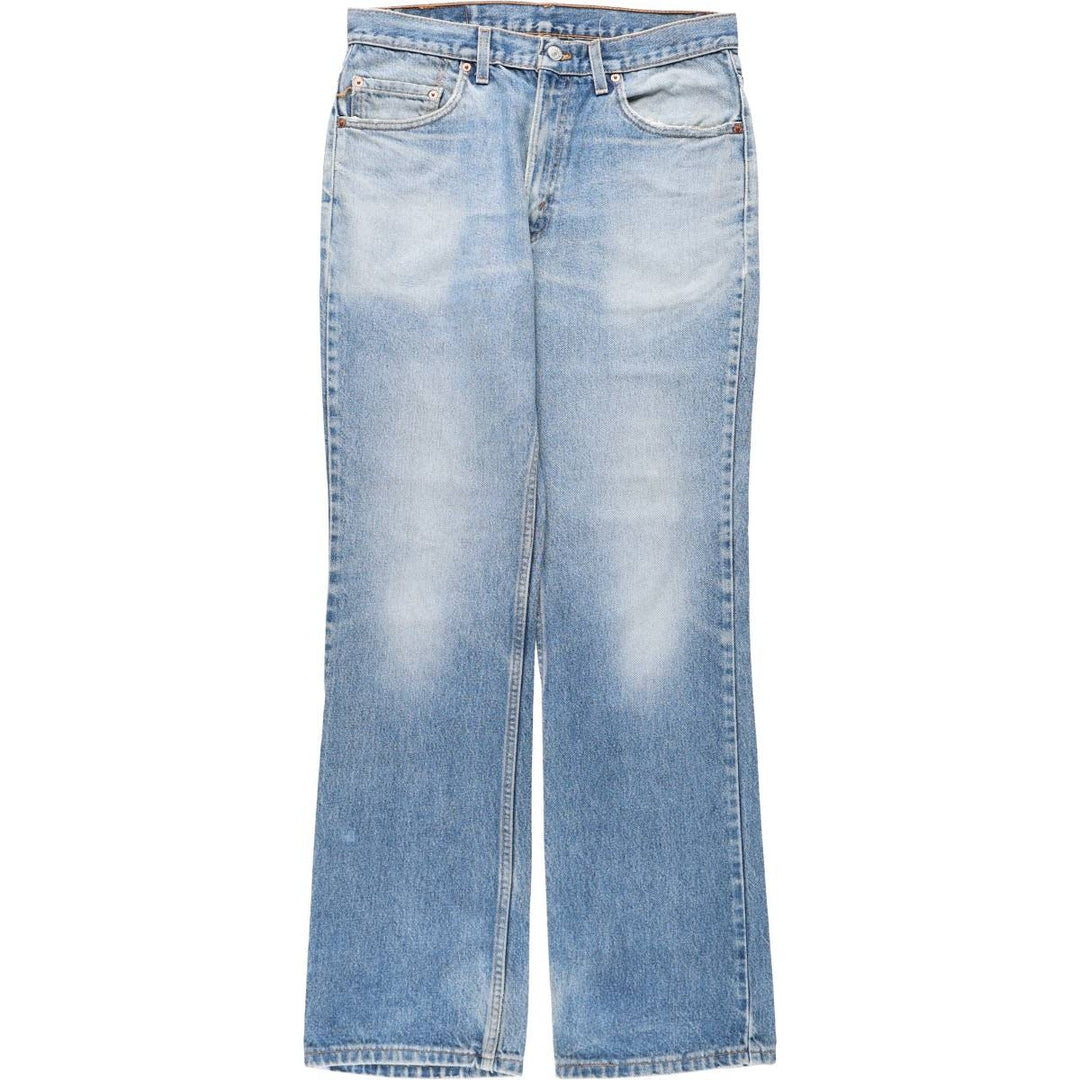 1990'S Levi's 517-0217 Bootcut Denim Pants, Made in USA, Men's Size W34 (approx.), Vintage unclear blue type Vintage Second Hand