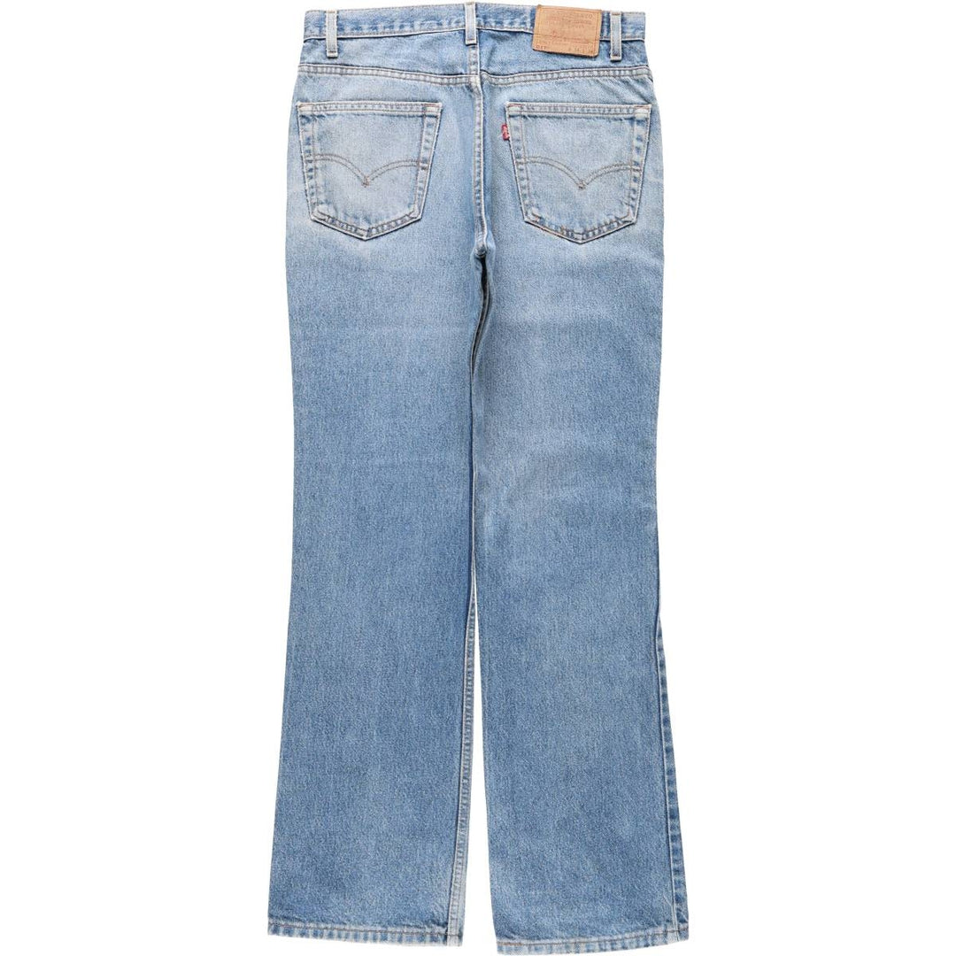 1990'S Levi's 517-0217 Bootcut Denim Pants, Made in USA, Men's Size W34 (approx.), Vintage unclear blue type Vintage Second Hand