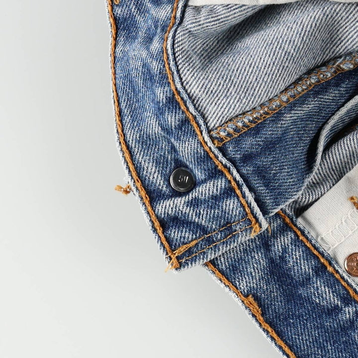 1990'S Levi's 517-0217 Bootcut Denim Pants, Made in USA, Men's Size W34 (approx.), Vintage unclear blue type Vintage Second Hand