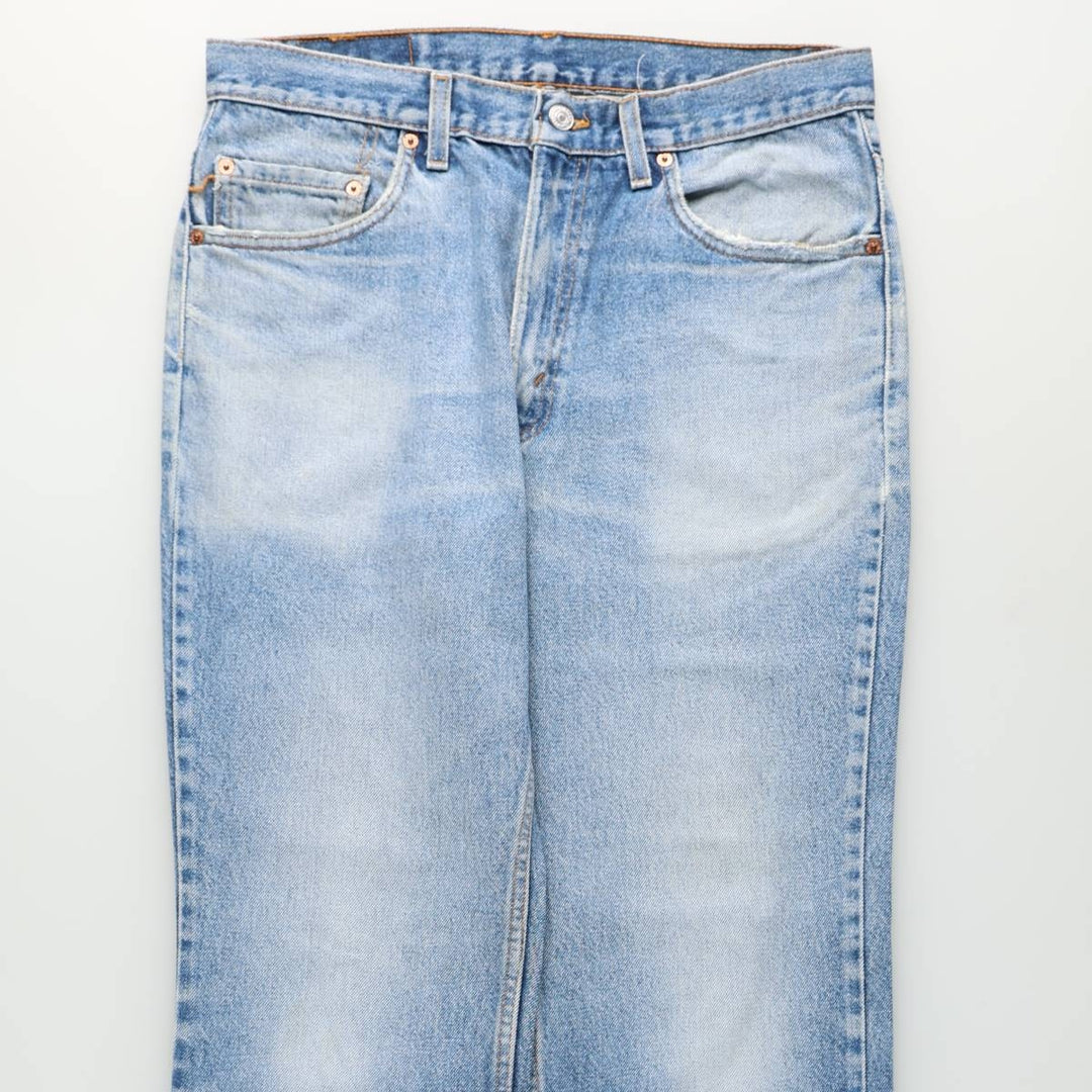 1990'S Levi's 517-0217 Bootcut Denim Pants, Made in USA, Men's Size W34 (approx.), Vintage unclear blue type Vintage Second Hand