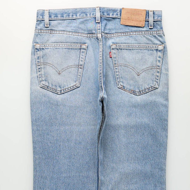 1990'S Levi's 517-0217 Bootcut Denim Pants, Made in USA, Men's Size W34 (approx.), Vintage unclear blue type Vintage Second Hand