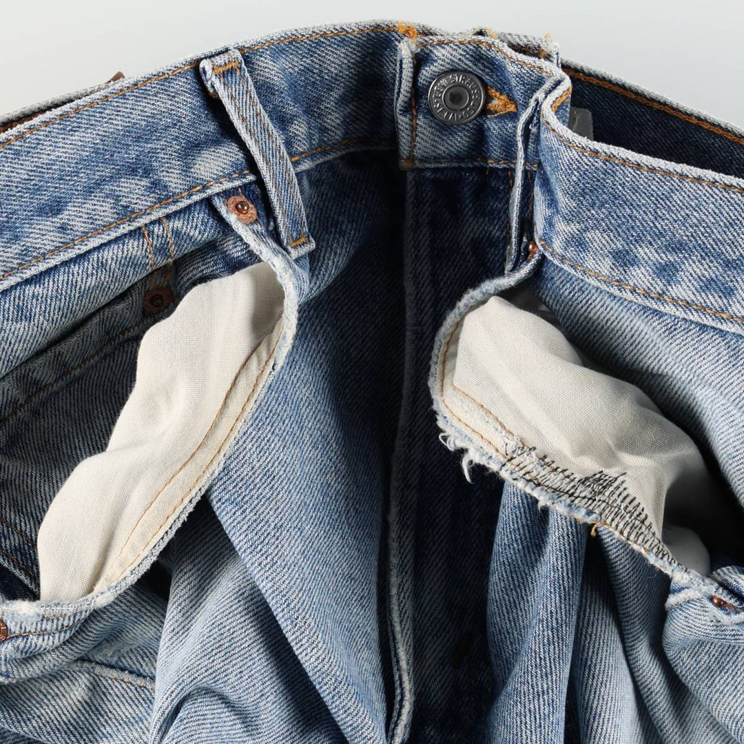 1990'S Levi's 517-0217 Bootcut Denim Pants, Made in USA, Men's Size W34 (approx.), Vintage unclear blue type Vintage Second Hand