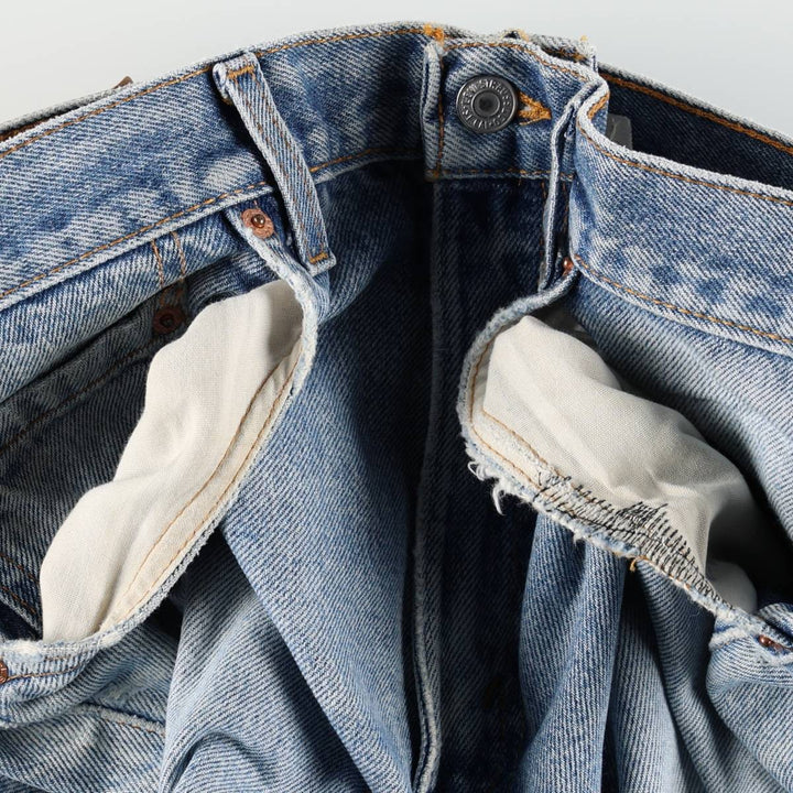 1990'S Levi's 517-0217 Bootcut Denim Pants, Made in USA, Men's Size W34 (approx.), Vintage unclear blue type Vintage Second Hand