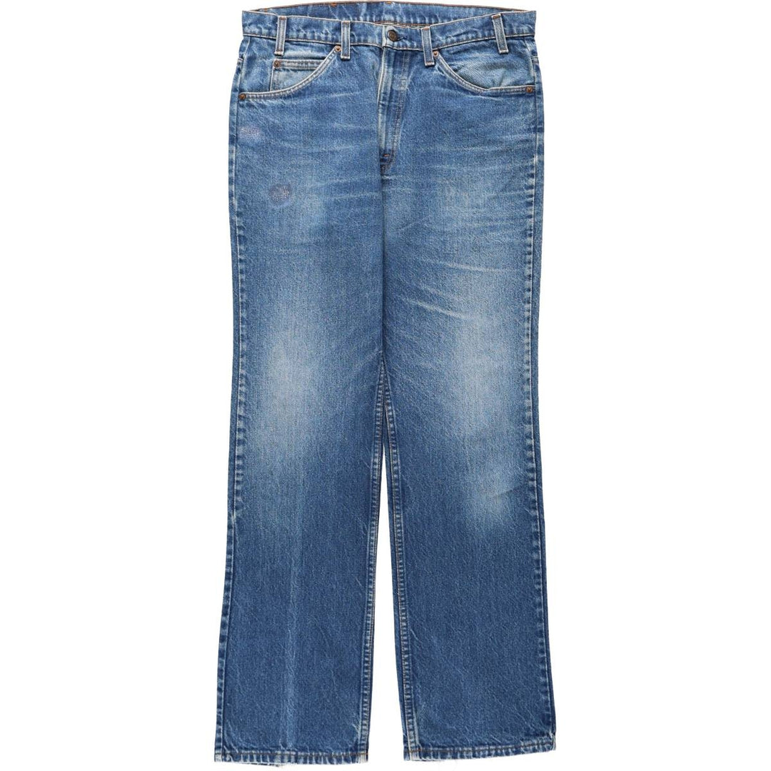 ~1980'S Levi's 20517-0217 Orange Tab Bootcut Denim Pants, Made in USA, Men's W36 (approx.), Vintage cotton blue type Vintage Second Hand