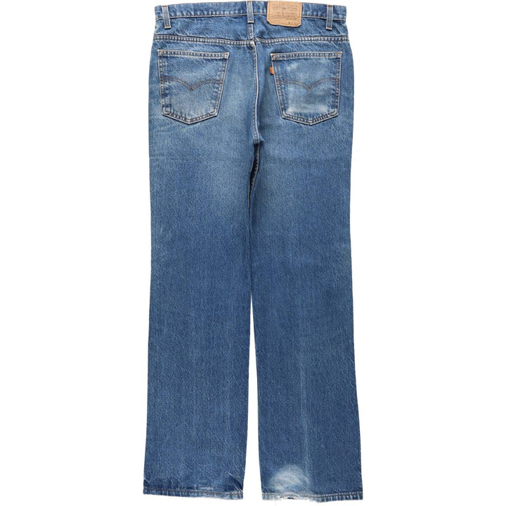 ~1980'S Levi's 20517-0217 Orange Tab Bootcut Denim Pants, Made in USA, Men's W36 (approx.), Vintage cotton blue type Vintage Second Hand