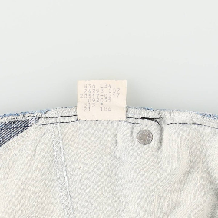 ~1980'S Levi's 20517-0217 Orange Tab Bootcut Denim Pants, Made in USA, Men's W36 (approx.), Vintage cotton blue type Vintage Second Hand