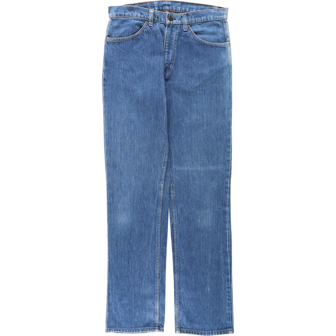 1980'S Levi's Orange Tab Bootcut Denim Pants, Made in USA, Men's Size W33 (approx.), Vintage Orange Tab unclear blue type Vintage Second Hand