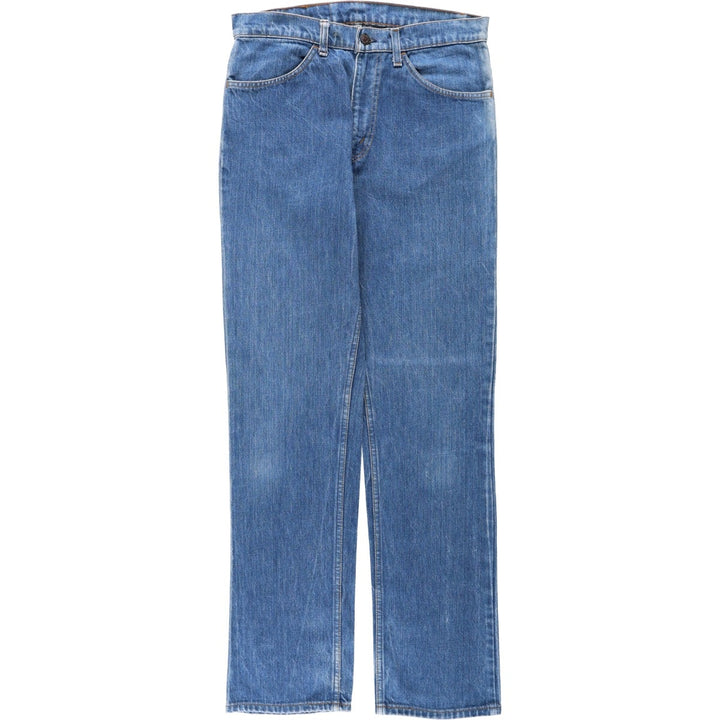 1980'S Levi's Orange Tab Bootcut Denim Pants, Made in USA, Men's Size W33 (approx.), Vintage Orange Tab unclear blue type Vintage Second Hand