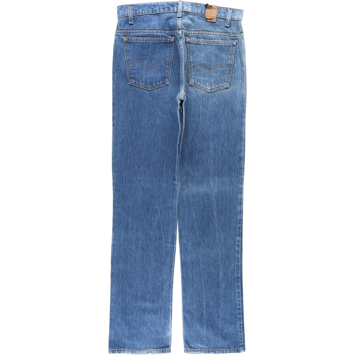 1980'S Levi's Orange Tab Bootcut Denim Pants, Made in USA, Men's Size W33 (approx.), Vintage Orange Tab unclear blue type Vintage Second Hand