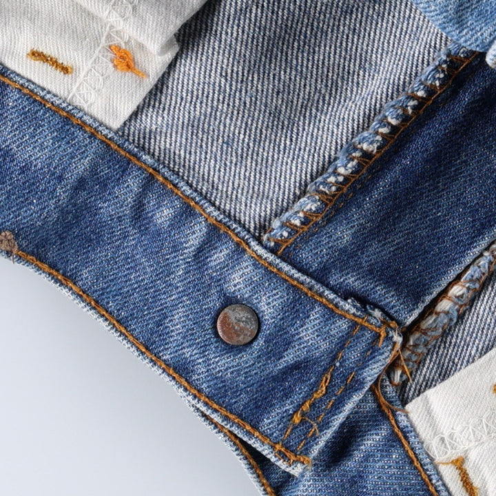 1980'S Levi's Orange Tab Bootcut Denim Pants, Made in USA, Men's Size W33 (approx.), Vintage Orange Tab unclear blue type Vintage Second Hand