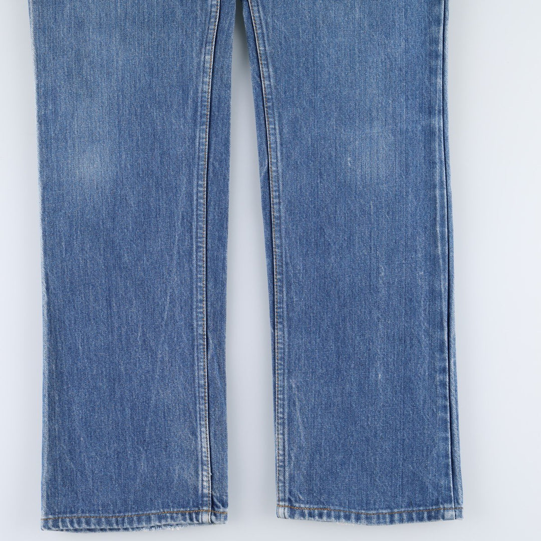 1980'S Levi's Orange Tab Bootcut Denim Pants, Made in USA, Men's Size W33 (approx.), Vintage Orange Tab unclear blue type Vintage Second Hand