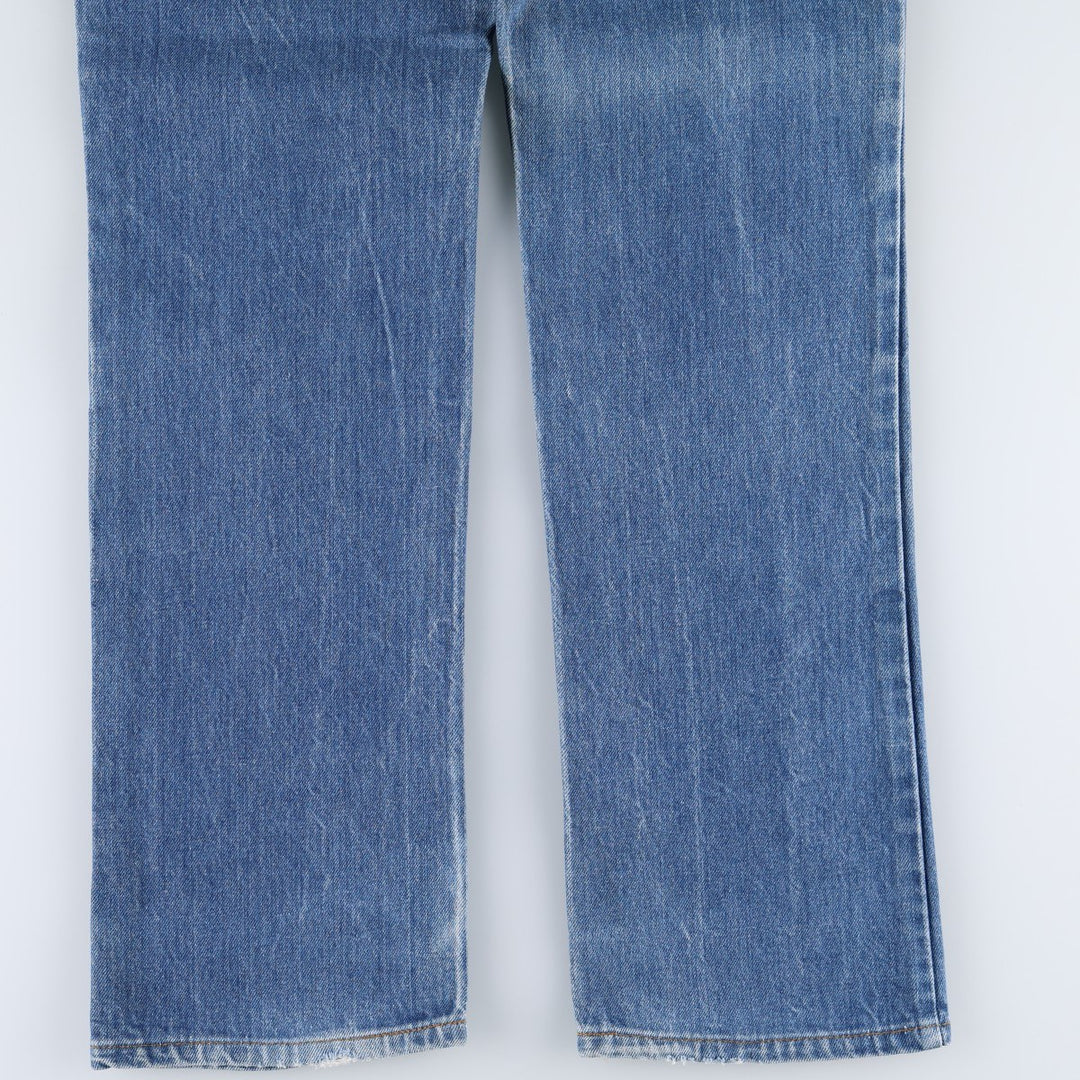 1980'S Levi's Orange Tab Bootcut Denim Pants, Made in USA, Men's Size W33 (approx.), Vintage Orange Tab unclear blue type Vintage Second Hand