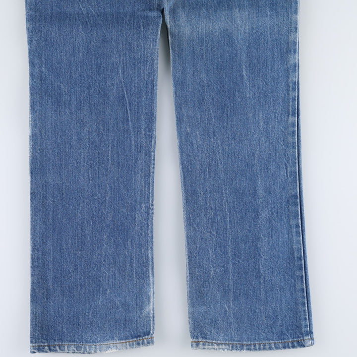 1980'S Levi's Orange Tab Bootcut Denim Pants, Made in USA, Men's Size W33 (approx.), Vintage Orange Tab unclear blue type Vintage Second Hand