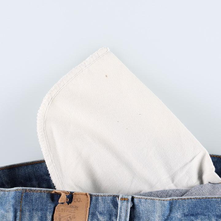 1980'S Levi's Orange Tab Bootcut Denim Pants, Made in USA, Men's Size W33 (approx.), Vintage Orange Tab unclear blue type Vintage Second Hand