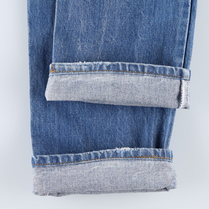 1980'S Levi's Orange Tab Bootcut Denim Pants, Made in USA, Men's Size W33 (approx.), Vintage Orange Tab unclear blue type Vintage Second Hand