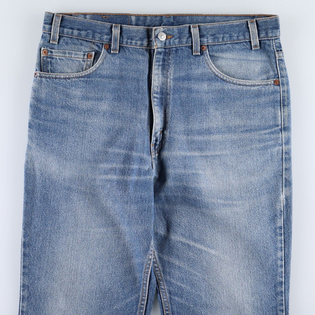 2000'S Levi's 20517 0217 Bootcut Denim Pants, Made in USA, Men's W35 (approx.) cotton blue type Vintage Second Hand