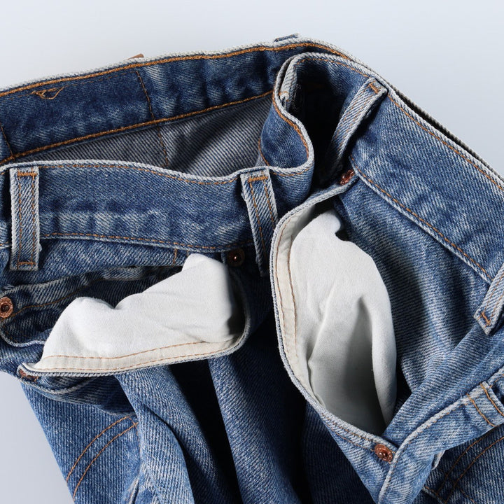 2000'S Levi's 20517 0217 Bootcut Denim Pants, Made in USA, Men's W35 (approx.) cotton blue type Vintage Second Hand