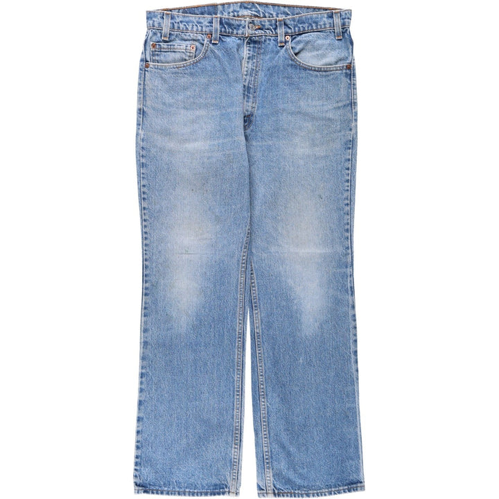 1990'S Levi's 40517-0215 Bootcut Denim Pants, Made in USA, Men's W35 (approx.), Vintage cotton blue type Vintage Second Hand
