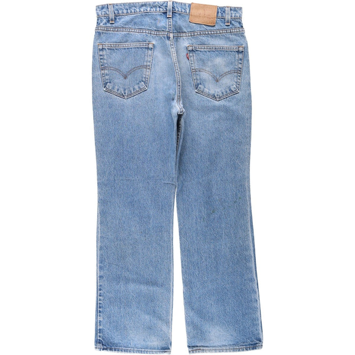 1990'S Levi's 40517-0215 Bootcut Denim Pants, Made in USA, Men's W35 (approx.), Vintage cotton blue type Vintage Second Hand
