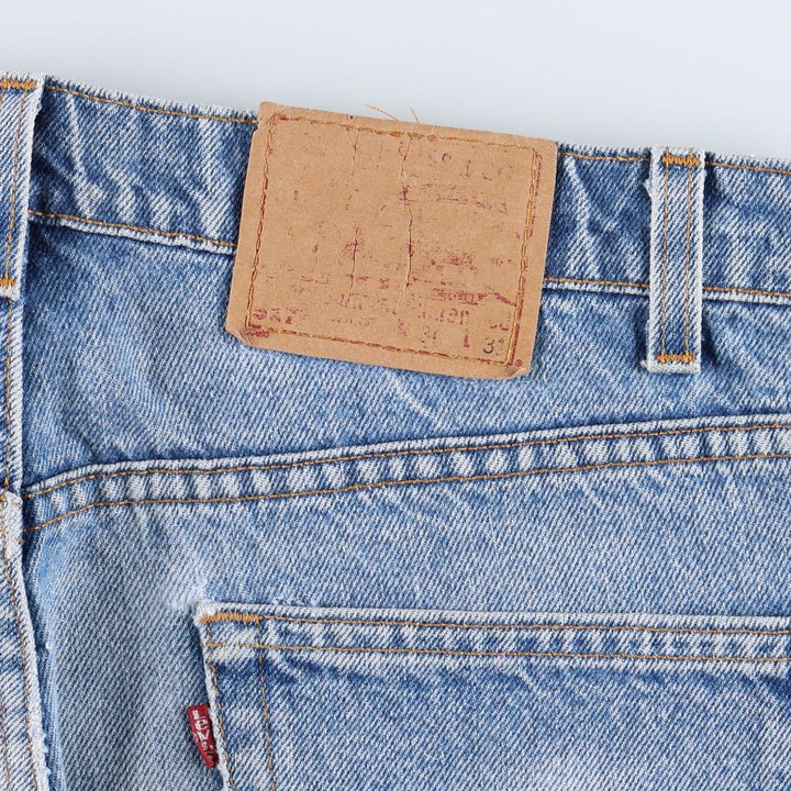 1990'S Levi's 40517-0215 Bootcut Denim Pants, Made in USA, Men's W35 (approx.), Vintage cotton blue type Vintage Second Hand