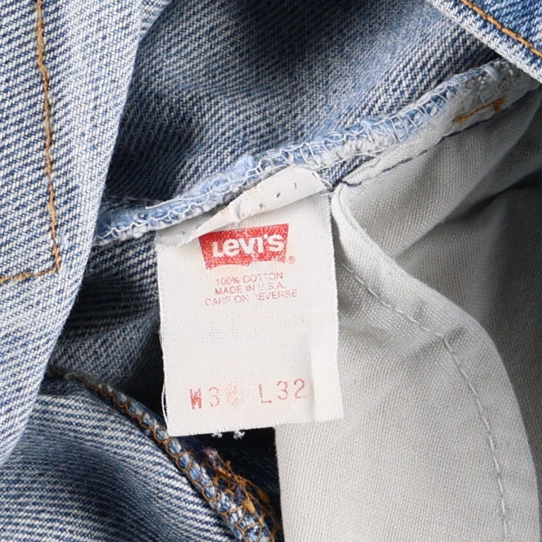 1990'S Levi's 40517-0215 Bootcut Denim Pants, Made in USA, Men's W35 (approx.), Vintage cotton blue type Vintage Second Hand