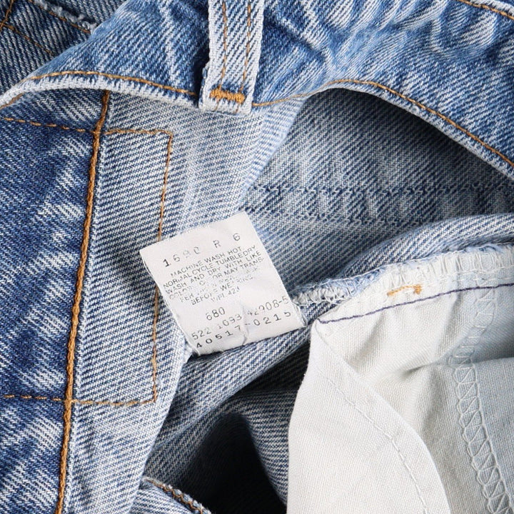 1990'S Levi's 40517-0215 Bootcut Denim Pants, Made in USA, Men's W35 (approx.), Vintage cotton blue type Vintage Second Hand