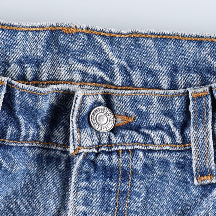 1990'S Levi's 40517-0215 Bootcut Denim Pants, Made in USA, Men's W35 (approx.), Vintage cotton blue type Vintage Second Hand