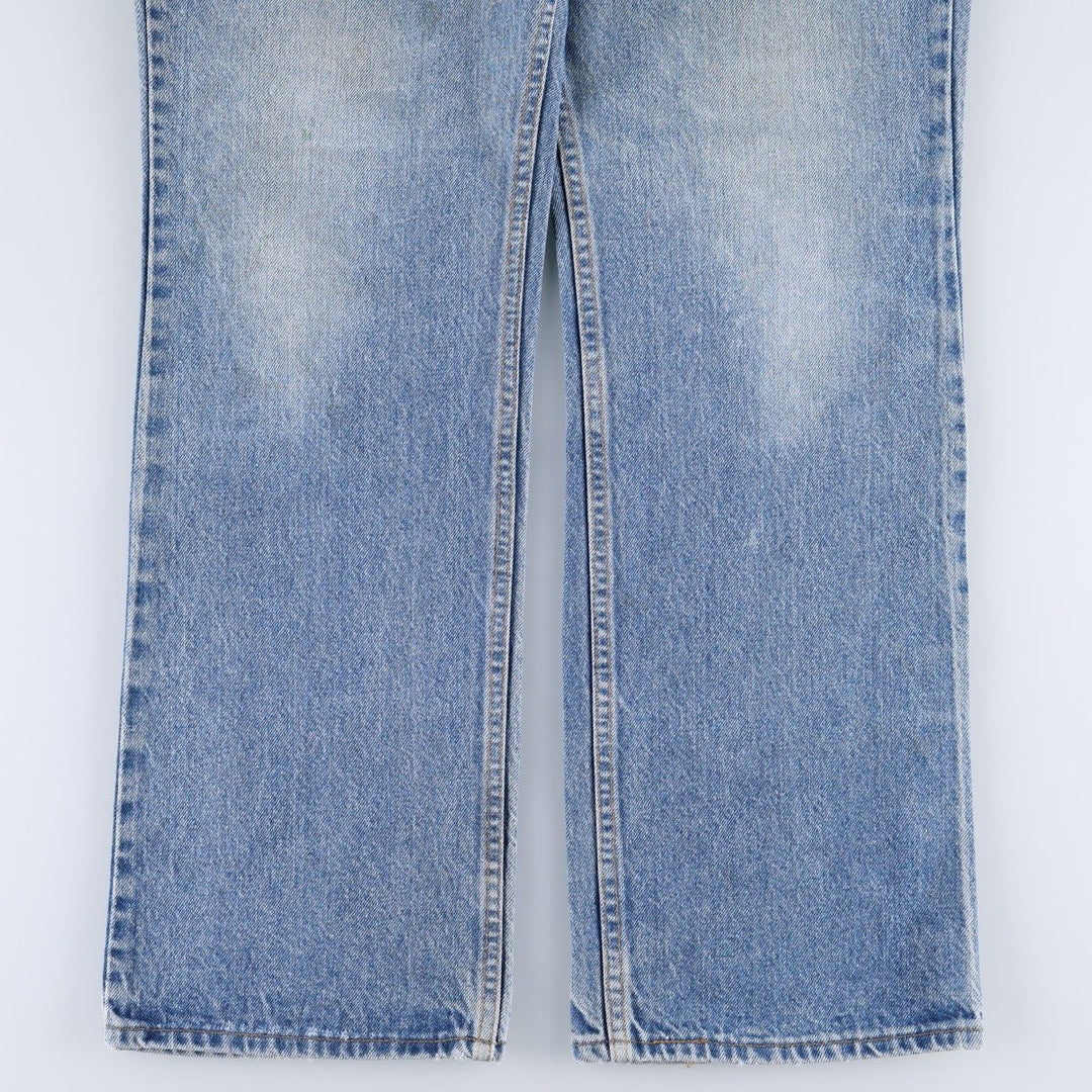 1990'S Levi's 40517-0215 Bootcut Denim Pants, Made in USA, Men's W35 (approx.), Vintage cotton blue type Vintage Second Hand