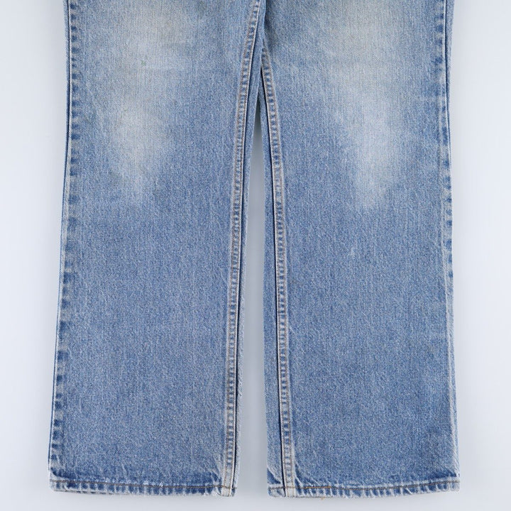 1990'S Levi's 40517-0215 Bootcut Denim Pants, Made in USA, Men's W35 (approx.), Vintage cotton blue type Vintage Second Hand