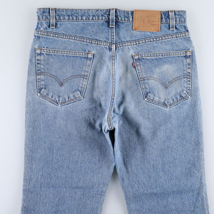 1990'S Levi's 40517-0215 Bootcut Denim Pants, Made in USA, Men's W35 (approx.), Vintage cotton blue type Vintage Second Hand