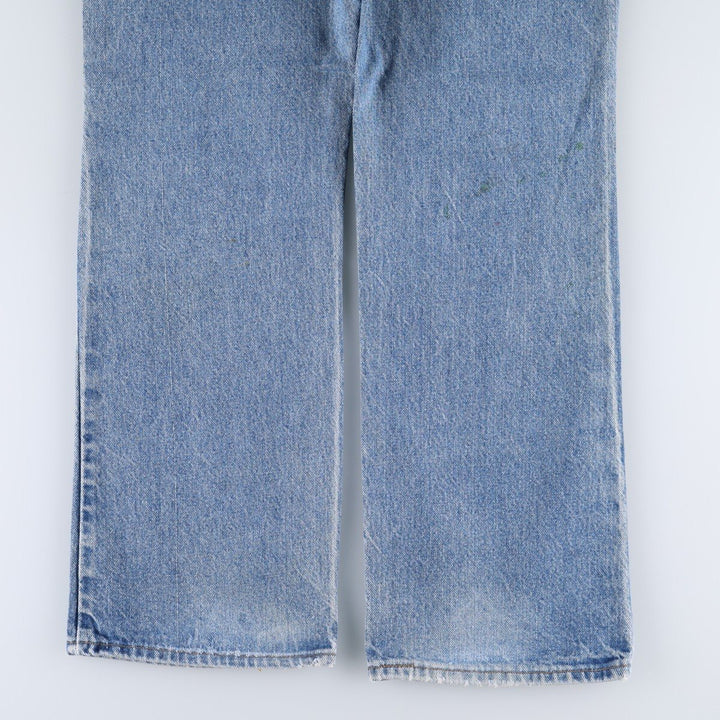 1990'S Levi's 40517-0215 Bootcut Denim Pants, Made in USA, Men's W35 (approx.), Vintage cotton blue type Vintage Second Hand
