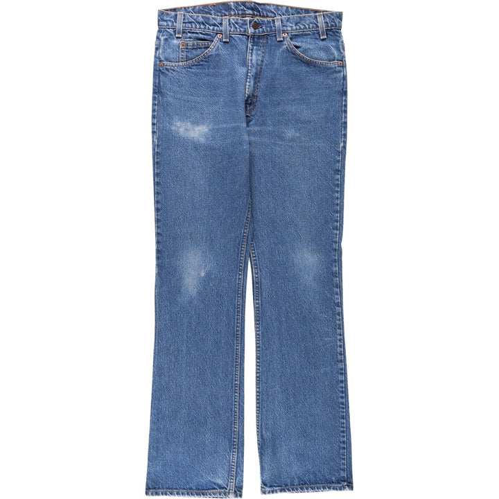 90'S Levi's 20517-0217 Orange Tab Bootcut Denim Pants Made in USA Men's W34 Vintage unclear blue type Vintage Second Hand