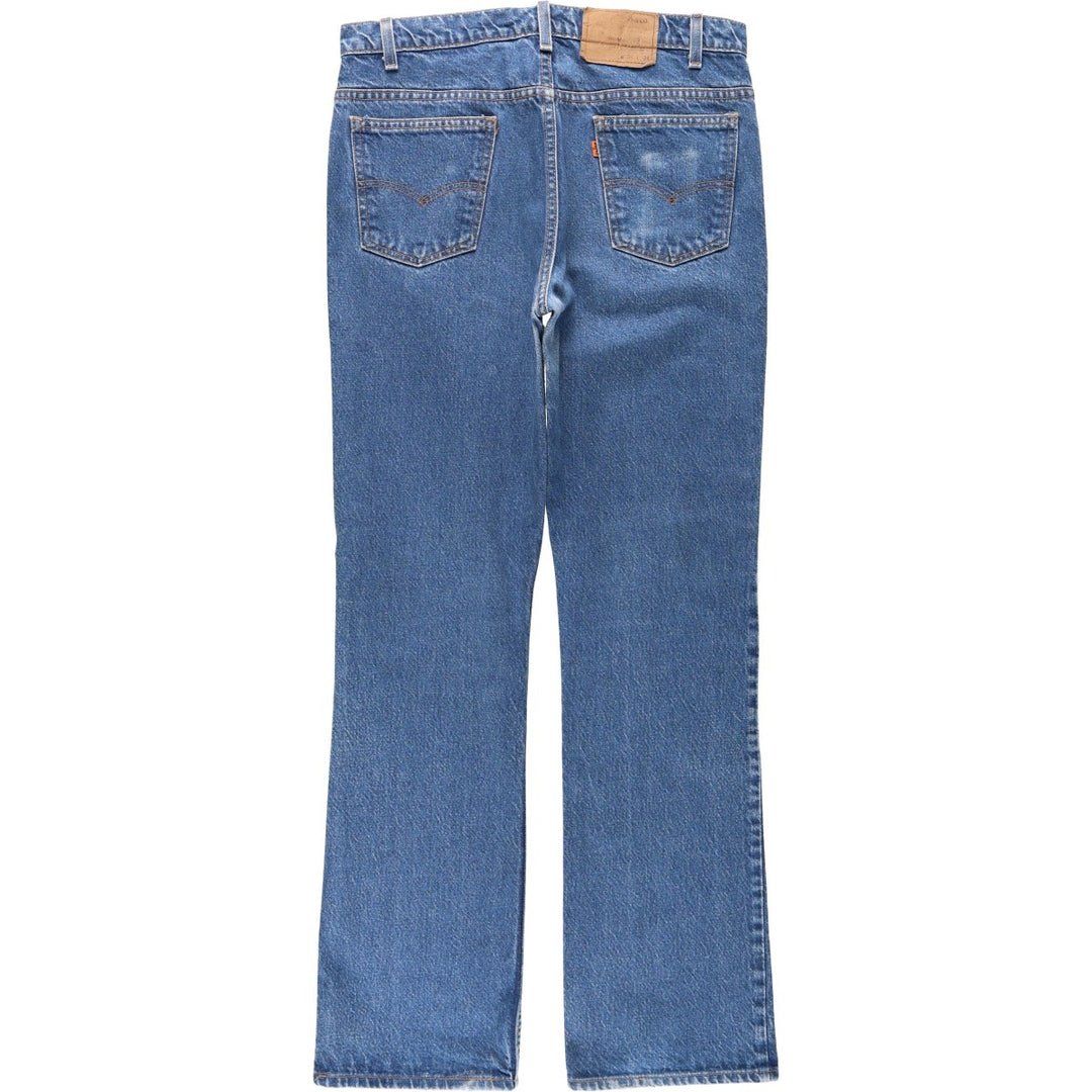 90'S Levi's 20517-0217 Orange Tab Bootcut Denim Pants Made in USA Men's W34 Vintage unclear blue type Vintage Second Hand