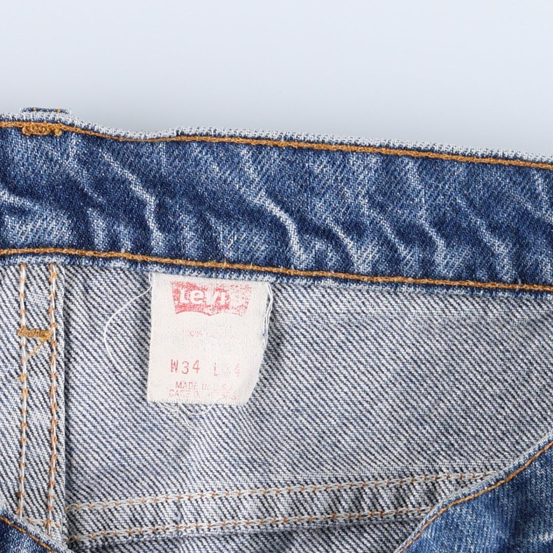 90'S Levi's 20517-0217 Orange Tab Bootcut Denim Pants Made in USA Men's W34 Vintage unclear blue type Vintage Second Hand