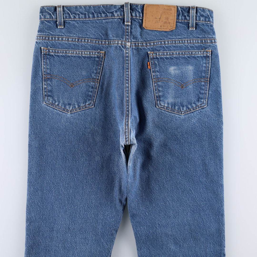90'S Levi's 20517-0217 Orange Tab Bootcut Denim Pants Made in USA Men's W34 Vintage unclear blue type Vintage Second Hand
