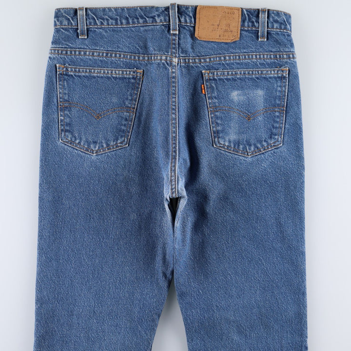 90'S Levi's 20517-0217 Orange Tab Bootcut Denim Pants Made in USA Men's W34 Vintage unclear blue type Vintage Second Hand
