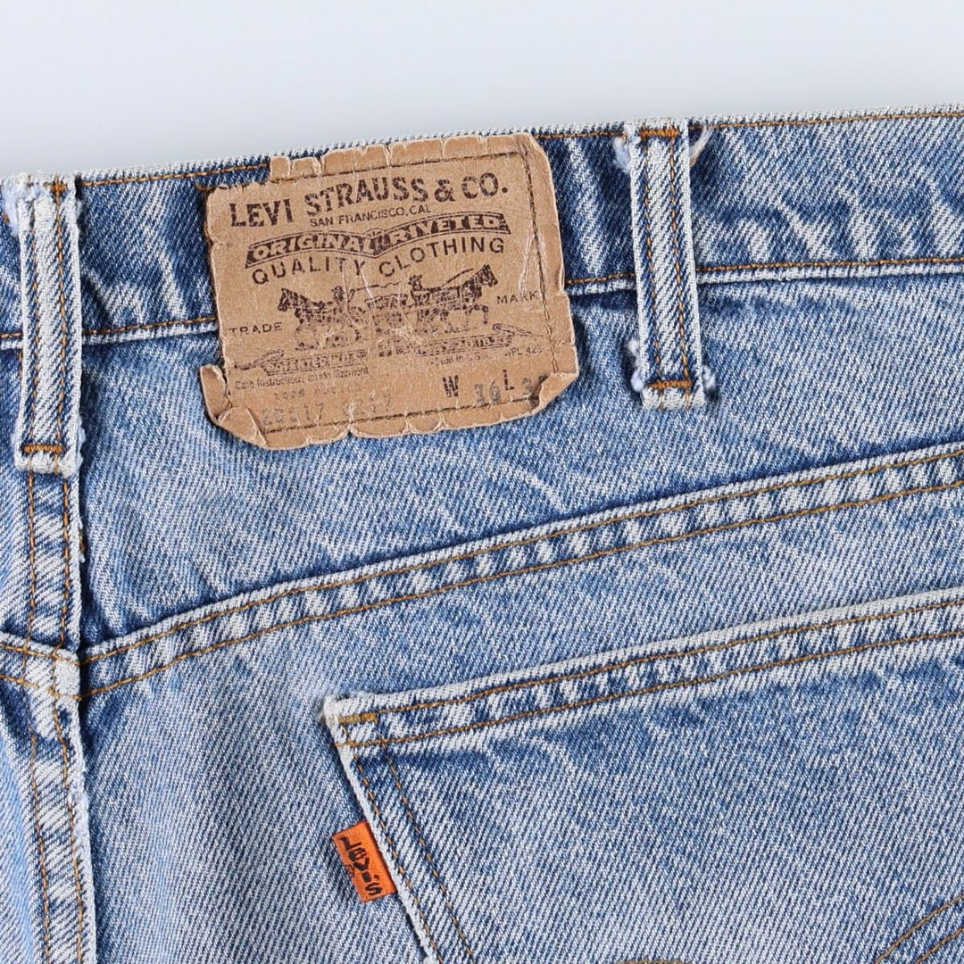 90'S Levi's 20517-0217 Orange Tab Bootcut Denim Pants Made in USA Men's W35 Vintage cotton blue type Vintage Second Hand