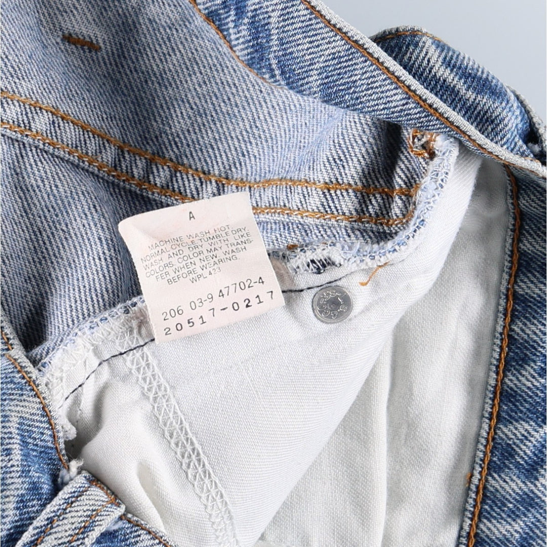 90'S Levi's 20517-0217 Orange Tab Bootcut Denim Pants Made in USA Men's W35 Vintage cotton blue type Vintage Second Hand