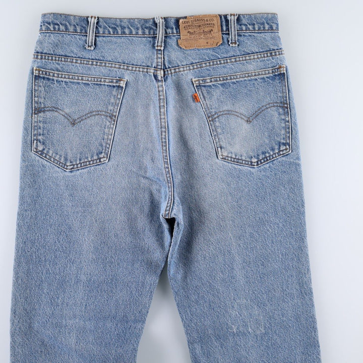 90'S Levi's 20517-0217 Orange Tab Bootcut Denim Pants Made in USA Men's W35 Vintage cotton blue type Vintage Second Hand