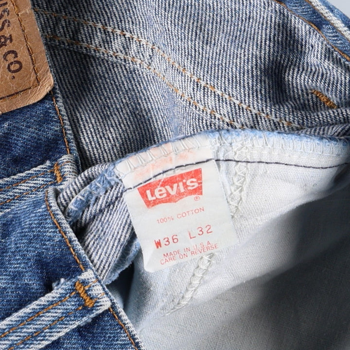 90'S Levi's 40517-0215 Orange Tab Bootcut Denim Pants Made in USA Men's W34 Vintage cotton blue type Vintage Second Hand