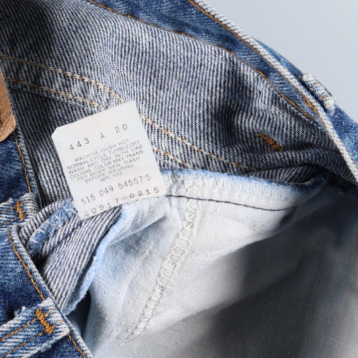 90'S Levi's 40517-0215 Orange Tab Bootcut Denim Pants Made in USA Men's W34 Vintage cotton blue type Vintage Second Hand