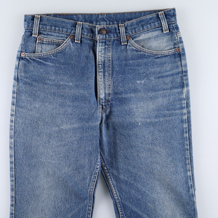 90'S Levi's 40517-0215 Orange Tab Bootcut Denim Pants Made in USA Men's W34 Vintage cotton blue type Vintage Second Hand