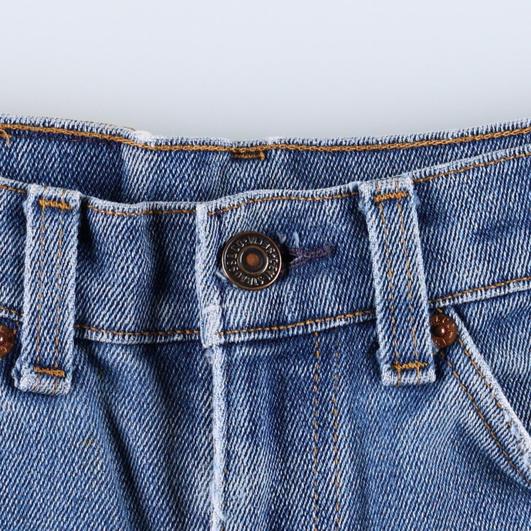 1990'S Levi's 517 Bootcut Denim Pants, Made in USA, Men's Size W31 (approx.), Vintage unclear blue type Vintage Second Hand