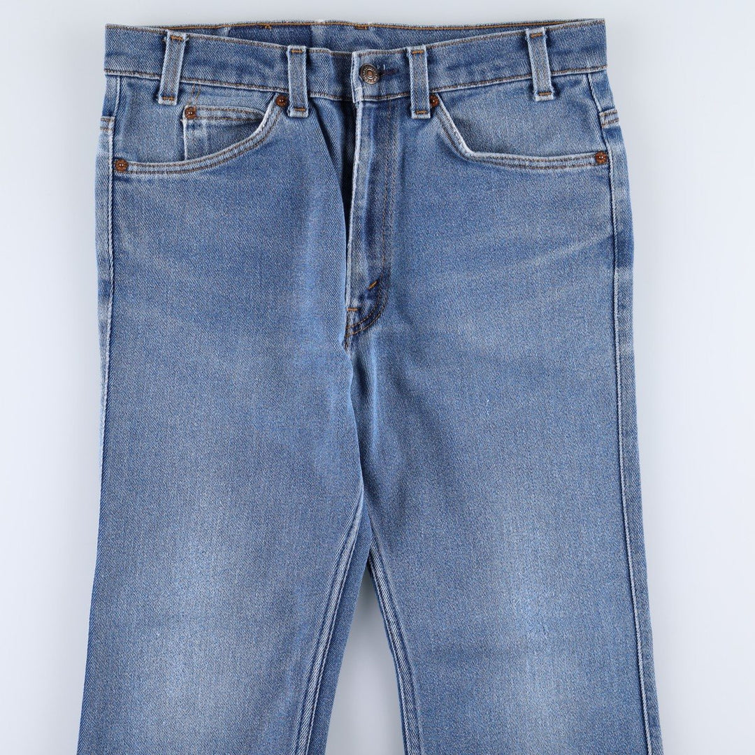 1990'S Levi's 517 Bootcut Denim Pants, Made in USA, Men's Size W31 (approx.), Vintage unclear blue type Vintage Second Hand