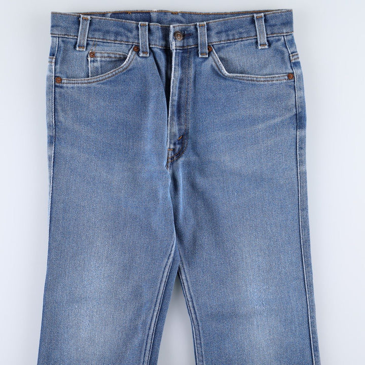 1990'S Levi's 517 Bootcut Denim Pants, Made in USA, Men's Size W31 (approx.), Vintage unclear blue type Vintage Second Hand