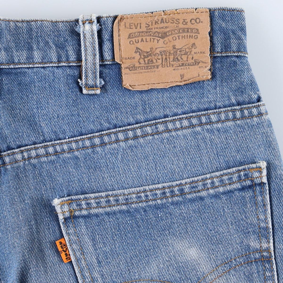 ~90'S Levi's 517 Bootcut Denim Pants, Made in USA, Men's W32 (approx.), Vintage unclear blue type Vintage Second Hand