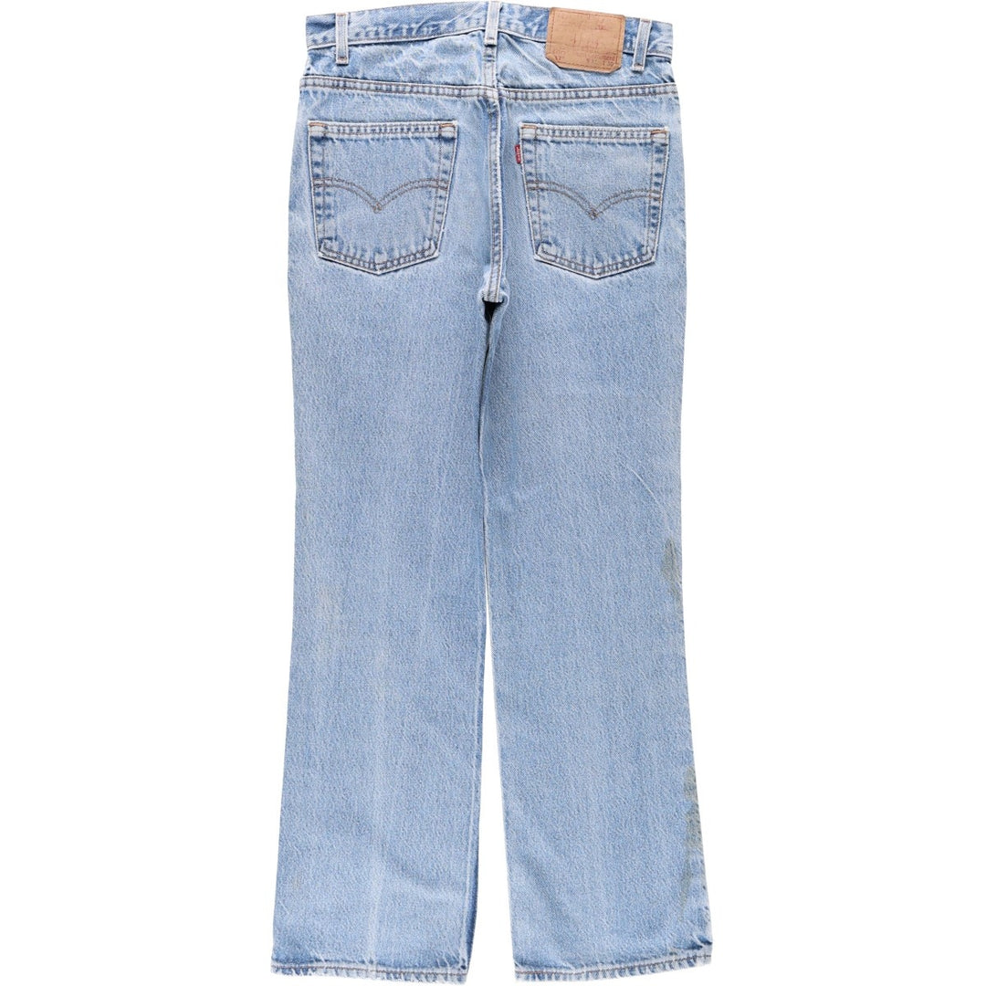 90s-00'S Levi's 517 Bootcut Denim Pants, Made in USA, Men's W30 equivalent, Vintage unclear blue type Vintage Second Hand