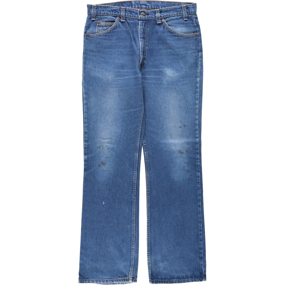 90'S Levi's 20517-0217 Orange Tab Bootcut Denim Pants Made in USA Men's W34 Vintage unclear blue type Vintage Second Hand