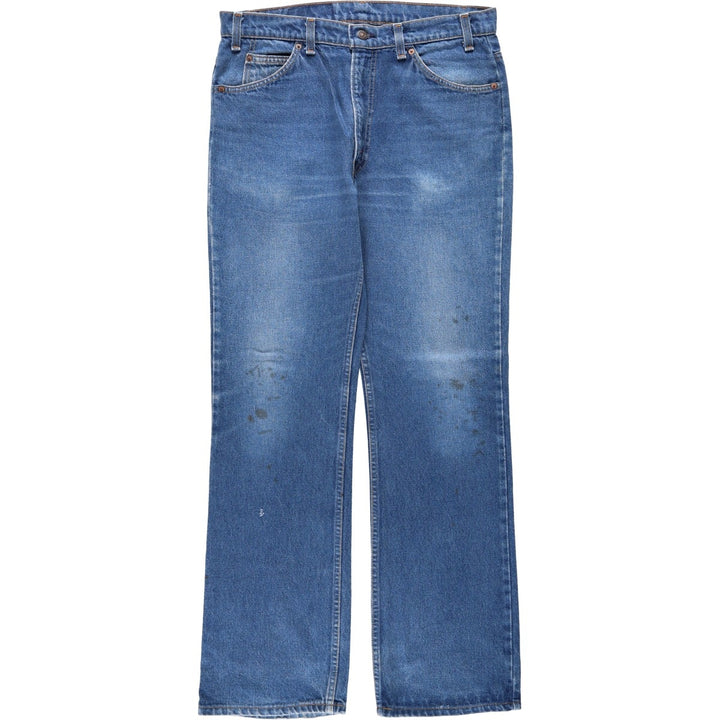 90'S Levi's 20517-0217 Orange Tab Bootcut Denim Pants Made in USA Men's W34 Vintage unclear blue type Vintage Second Hand