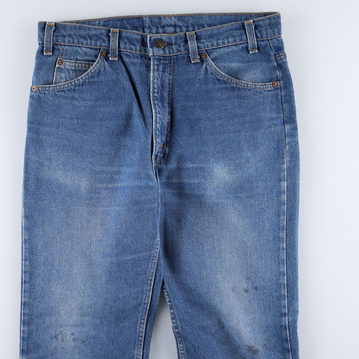 90'S Levi's 20517-0217 Orange Tab Bootcut Denim Pants Made in USA Men's W34 Vintage unclear blue type Vintage Second Hand